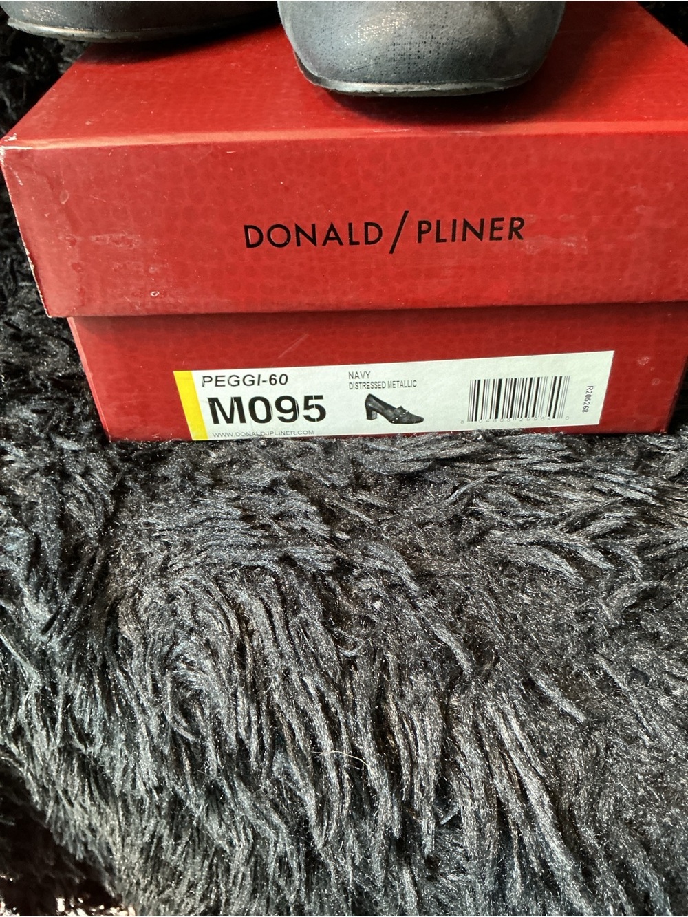 Donald J Pliner Gray Textured Block Heel Loafers / Pumps